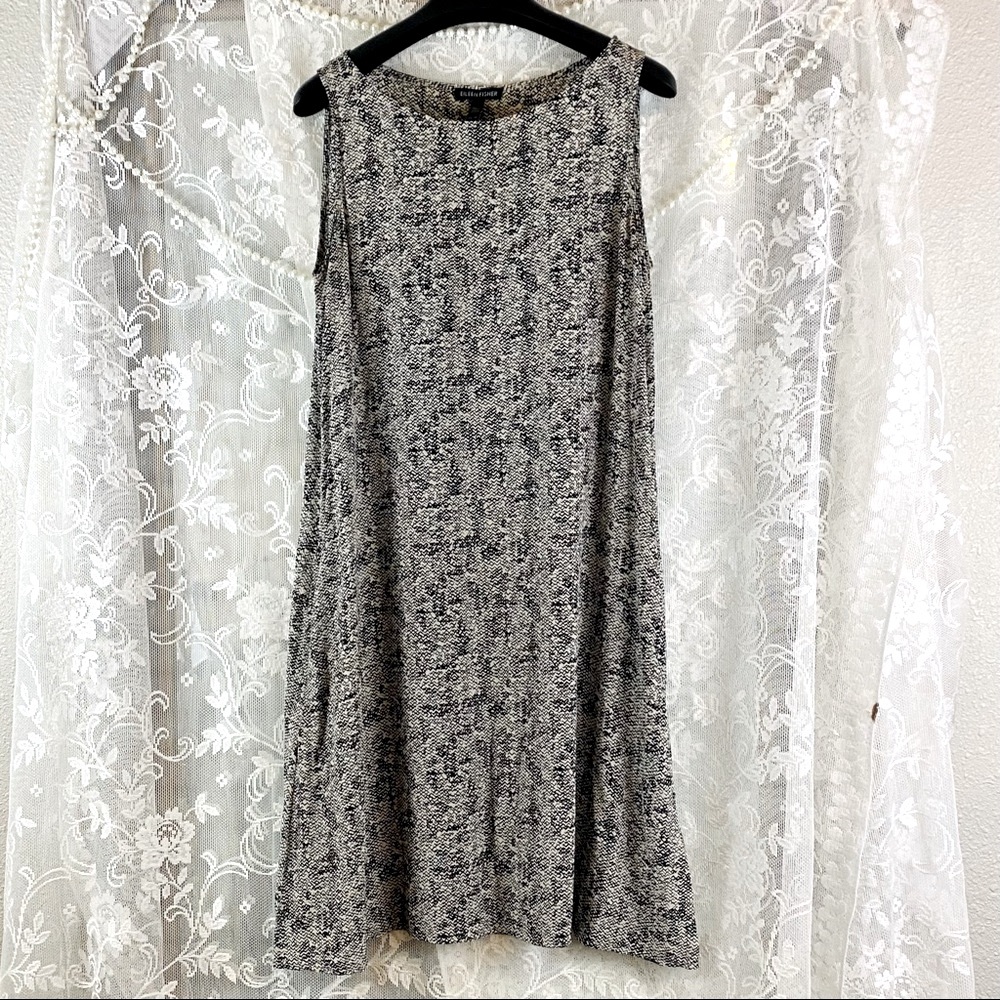 Eileen Fisher silk sleeveless mini dress